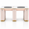 Nail Double Table with LED – FV-STBD04