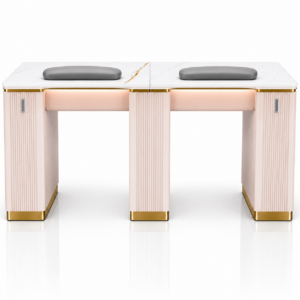 Nail Double Table with LED – FV-STBD04