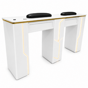 Nail Double Table with LED – FV-STBD02