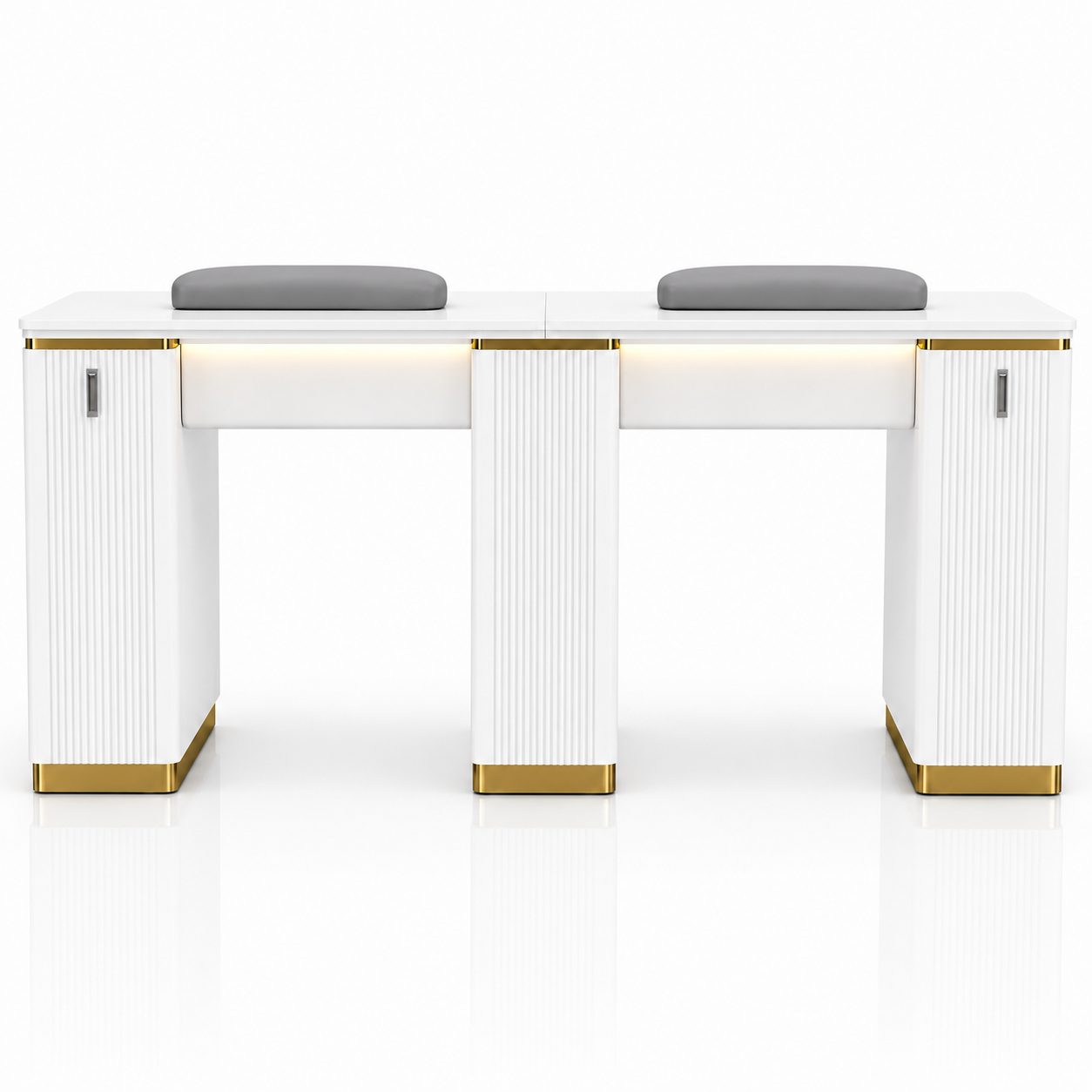 Nail Double Table with LED – FV-STBD03